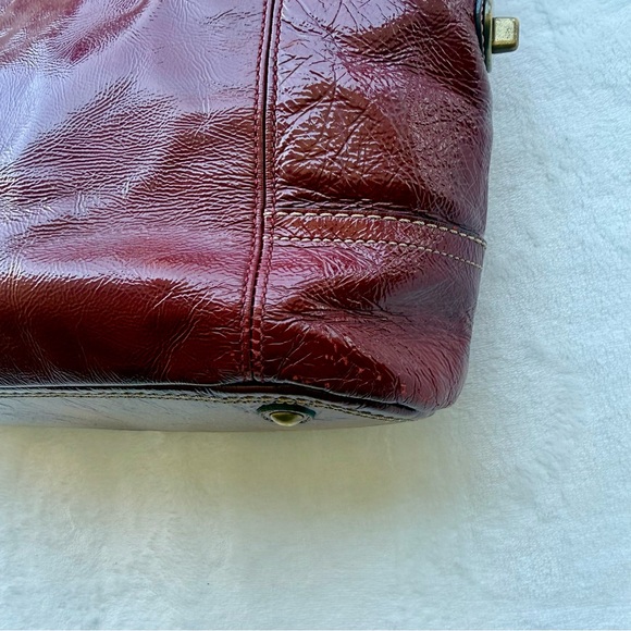 Coach Vintage 2007 Gallery East West Laced Tote Red Patent Leather 11500 - Picture 14 of 16